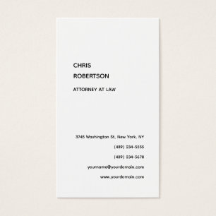 Exklusive Schwarz-Weiß-Visitenkarte