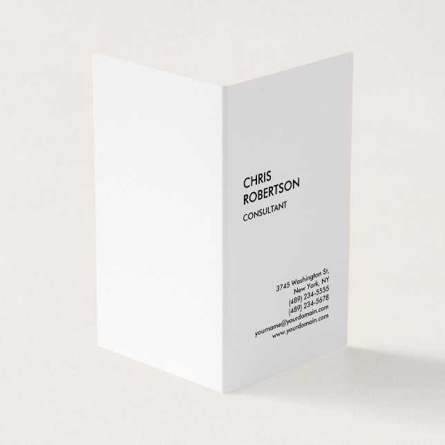 Exklusive Special Black & White Modern einzigartig Visitenkarten (Vorderseite)