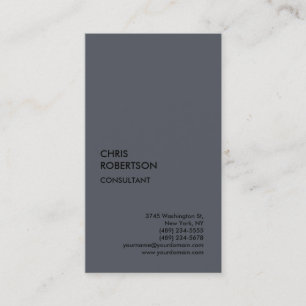 Exklusive Special Gray Minimalistisch einzigartig Visitenkarte