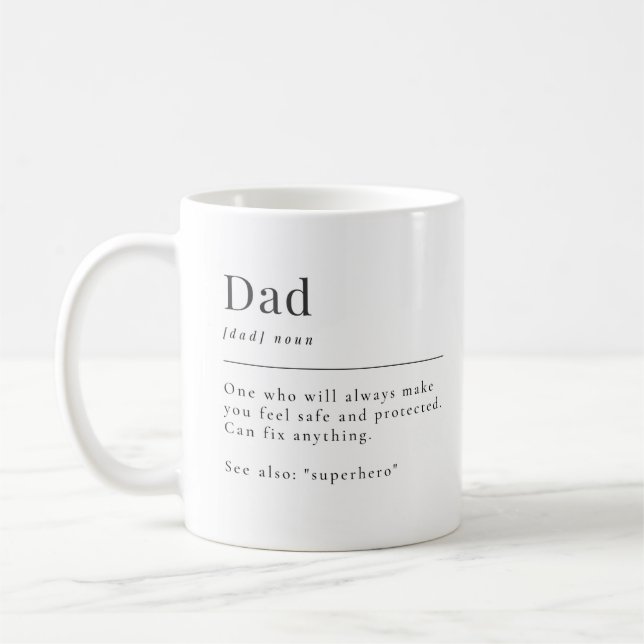 Exklusive Vater Tasse, Sprichwort Tasse, New Papa Kaffeetasse (Links)