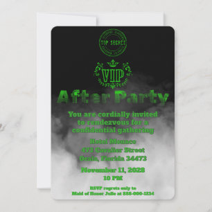 Exklusive VIP-Afterparty Hochzeitsfeier Einladung