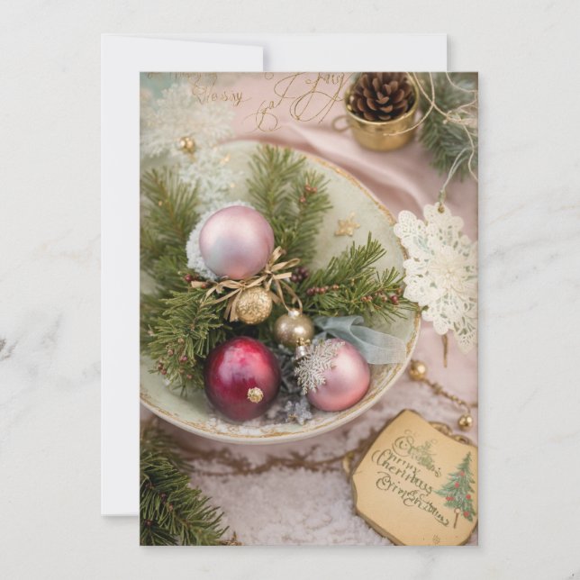 Exklusive Weihnachtskarten Feiertagskarte (Vorderseite)