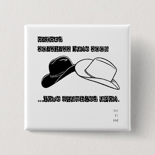 Exklusiver Kühlschrank-Magnet Oxfords Button (Vorderseite)