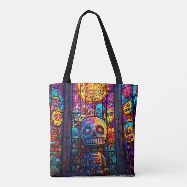 Exklusives Design | Halloween Pumpkin Tote Bag, Sp (Rückseite)