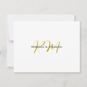 Exklusives einzigartiges Gold-Farben-Monogramm Mod