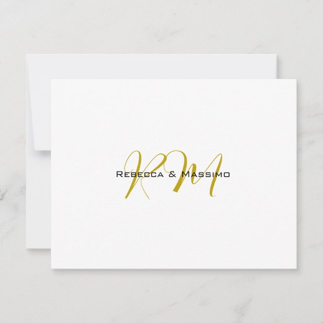 Exklusives einzigartiges Gold-Farben-Monogramm Mod (Vorderseite)