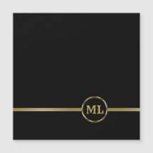 Exklusives goldenes Logo Monogram auf schwarz 3 Ri