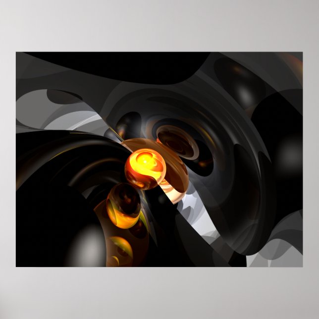 Exklusivität Abstraktes Poster (Vorne)