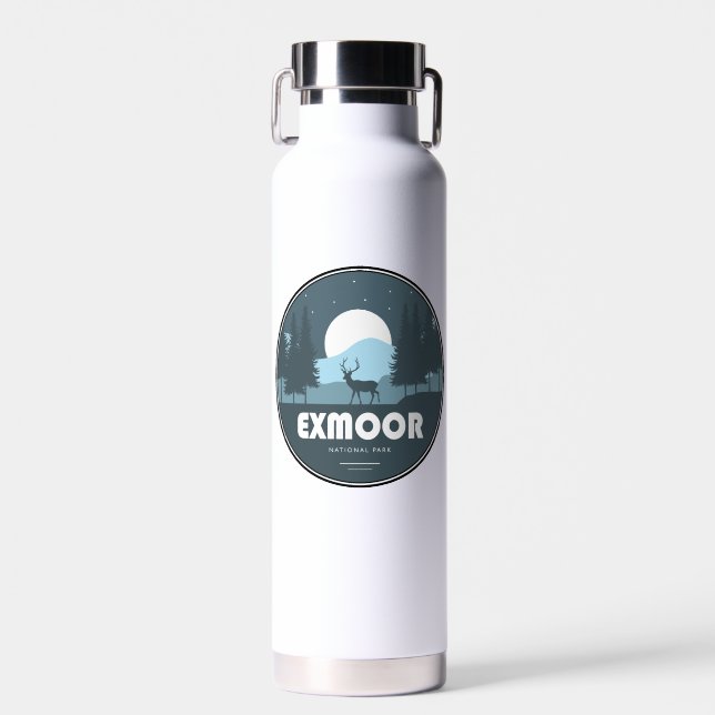 Exmoor National Park Deer Trinkflasche (Vorne)
