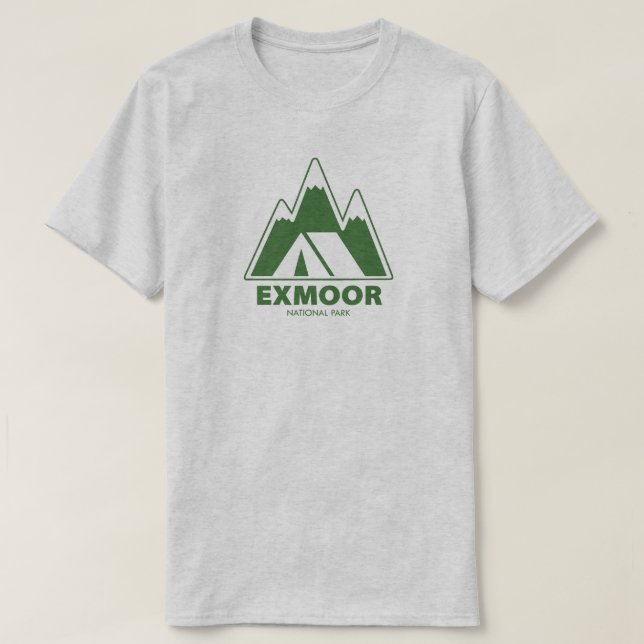 Exmoor National Park Mountains Camping T-Shirt (Design vorne)