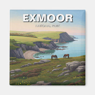 Exmoor National Park Pony Travel Magnet