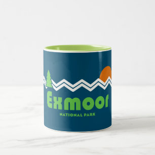 Exmoor National Park Retro Zweifarbige Tasse