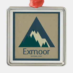 Exmoor National Park Rustic Ornament Aus Metall