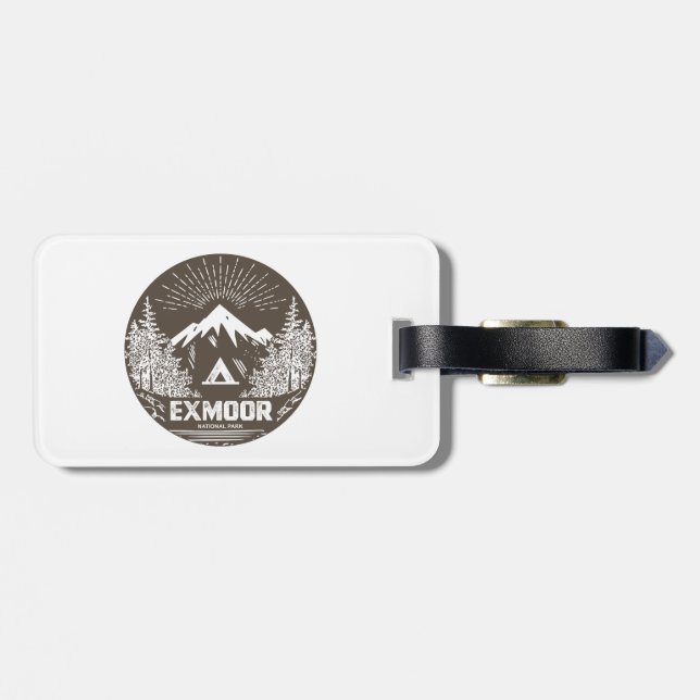 Exmoor-Nationalpark Gepäckanhänger (Rückseite horizontal)