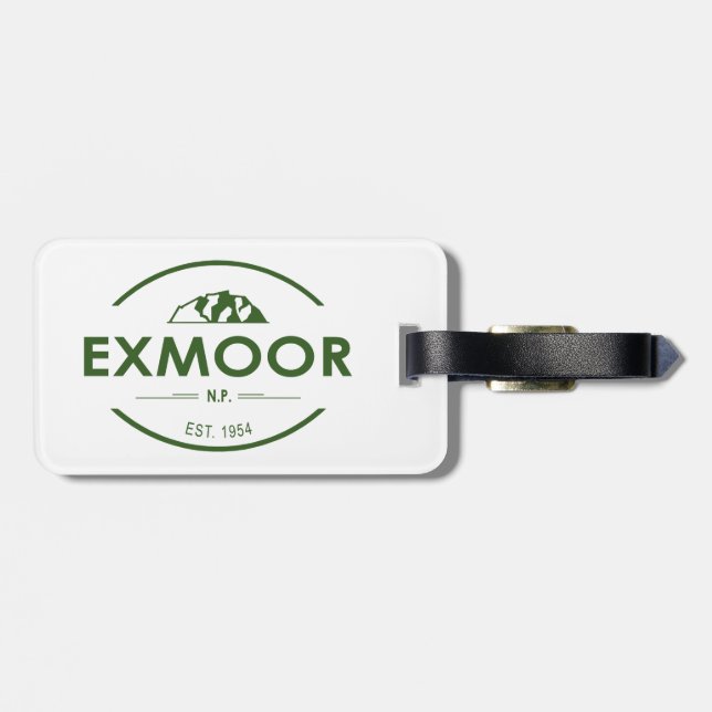 Exmoor-Nationalpark Gepäckanhänger (Rückseite horizontal)