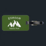 Exmoor-Nationalpark Gepäckanhänger<br><div class="desc">Exmoor ist ein Gebiet mit hügeligen offenen Moorlandschaften in West Somerset und Nord Devon in Südwestengland. Es ist nach dem Fluss Exe benannt,  dessen Quelle sich im Zentrum der Gegend befindet,  3 km nordwestlich von Simonsbath</div>