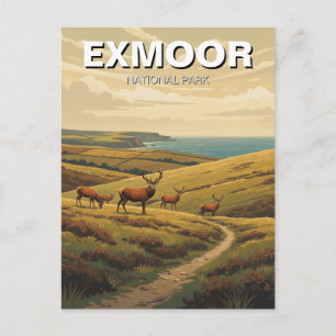 Exmoor Nationalpark Reise Postkarte