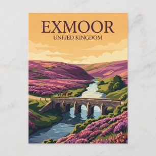 Exmoor-Nationalpark Vereinigtes Königreich Postkarte
