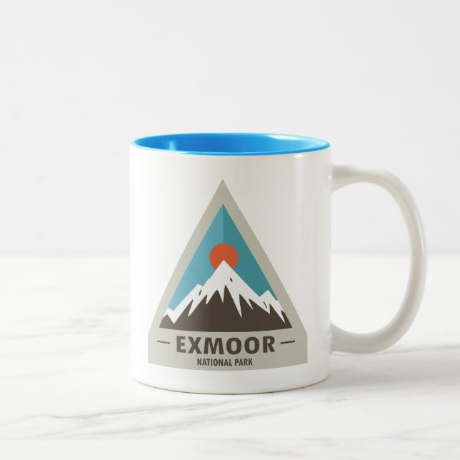 Exmoor-Nationalpark Zweifarbige Tasse (Rechts)