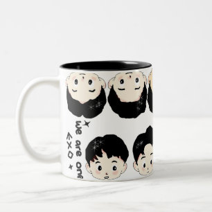 Exo Cartoon süßes Design Zweifarbige Tasse