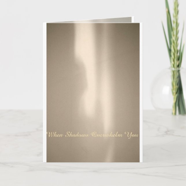 EXOBIA GRÜSSE: Wenn Schatten Sie überwältigen Karte (Vorderseite)