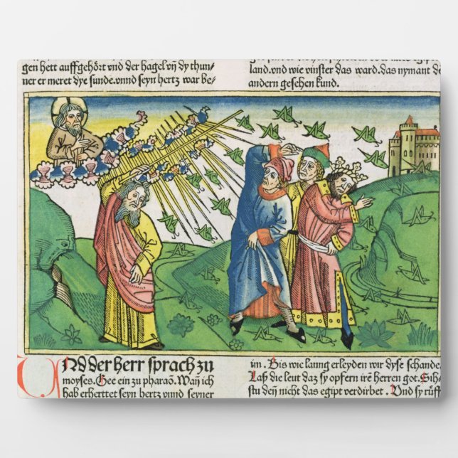 Exodus 10:1-20 Die sieben Pest Ägyptens: der Plan Fotoplatte (Vorderseite)