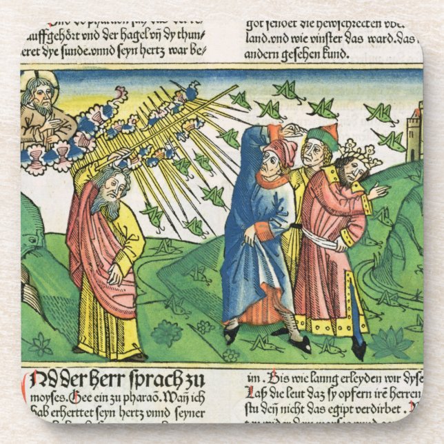 Exodus-10:1 - 20 die sieben Pest von Ägypten: der Untersetzer (Vorderseite)