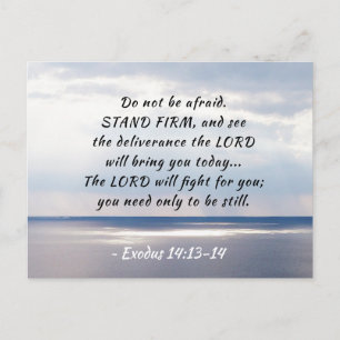 Exodus 14:13-14 Keine Angst STAND FIRM Postkarte