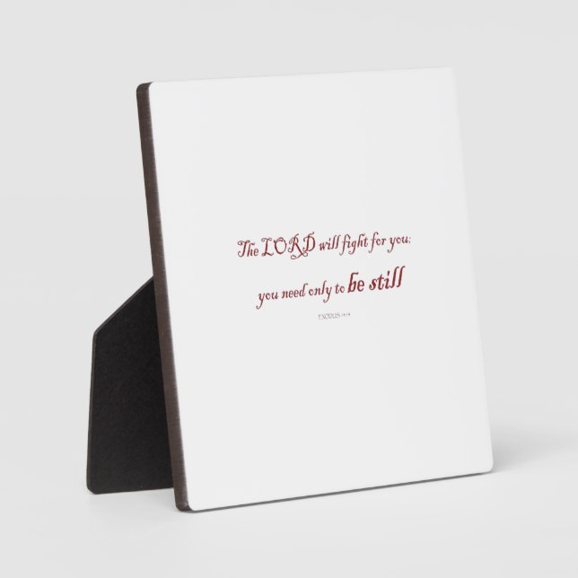 Exodus 14:14, Der Herr wird für euch kämpfen, Fotoplatte (Vorderseite)