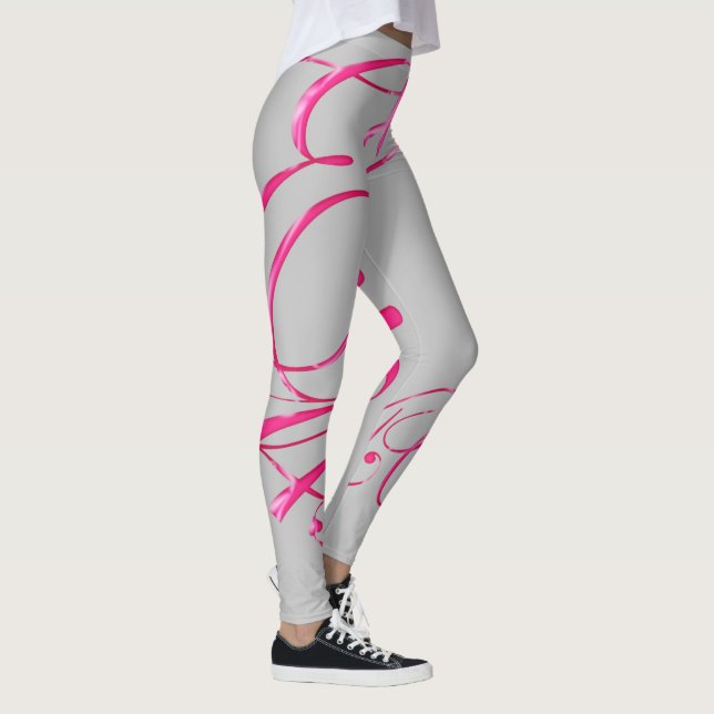 Exodus 14:14 Leggings aus rosa Ribbon (Rechts)