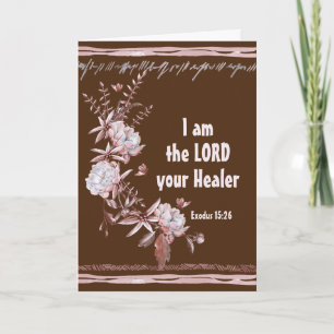 Exodus 15:26 Ich bin der Lord Your Healer Bible Ve Karte