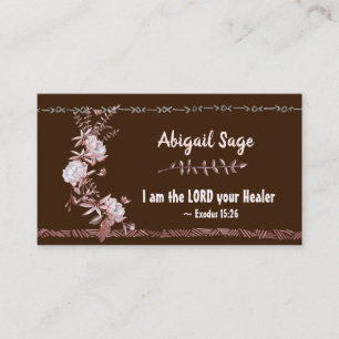 Exodus 15:26 Ich bin der Lord Your Healer Bible Ve Visitenkarte