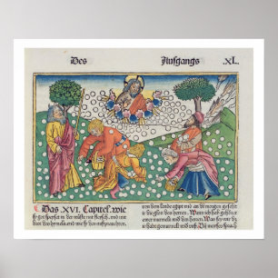 Exodus 16 13-22 Gott versorgt die Wachteln und Man Poster