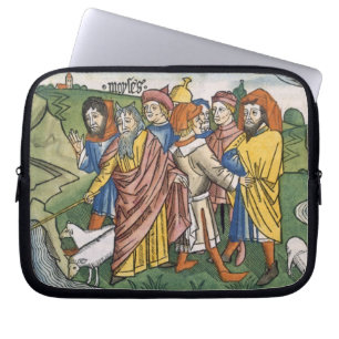 Exodus 17 1-7 Moses macht den Wasserstrom von Laptopschutzhülle