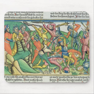 Exodus 17 8-15 Aaron und Hur stützen Moseses Hän Mousepad