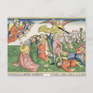 Exodus 32 15-23 Moses bricht die Steintabletten, Postkarte