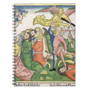 Exodus 32 15-23 Moses, der die Steintabletten Notizblock