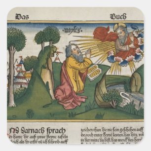 Exodus 34 1-10 Moses empfängt die zweiten Quadratischer Aufkleber