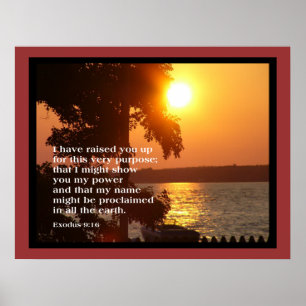 Exodus 9:16 GROSSER POSTER