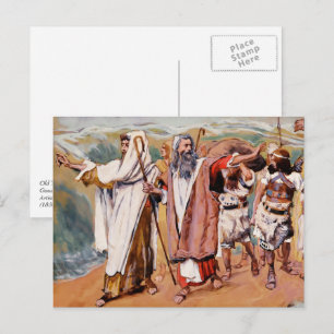 Exodus aus Ägypten. Fine Art Passover Postkarte