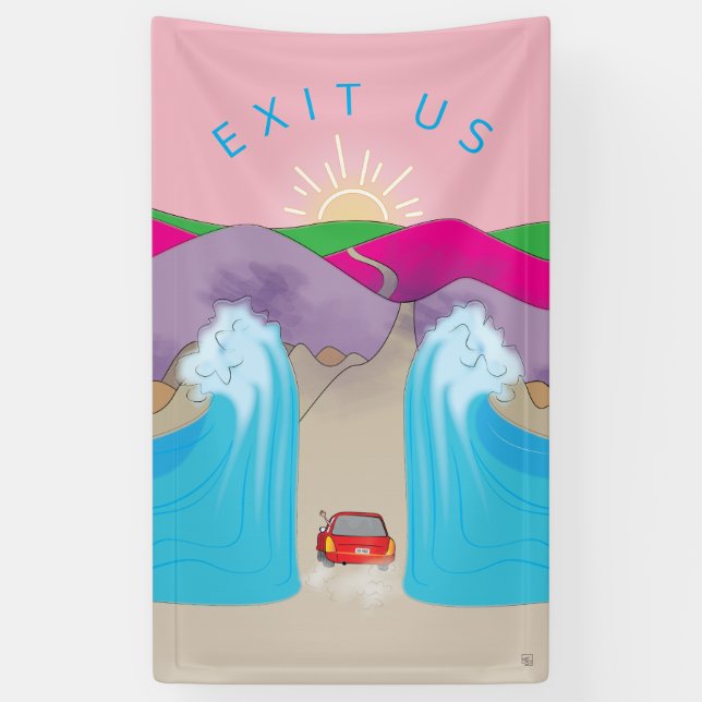 Exodus "Exit Us Cartoon Banner (Vertikal)