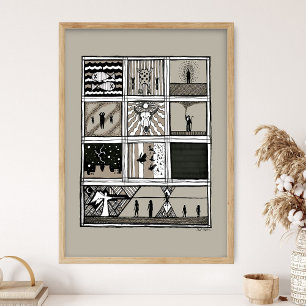 Exodus Plagen, Moses Druck, Exodus Bibelgeschichte Poster