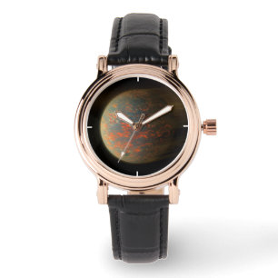 Exoplanet 55 Cancri E und seine geschmolzene Oberf Armbanduhr