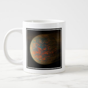 Exoplanet 55 Cancri E und seine geschmolzene Oberf Jumbo-Tasse