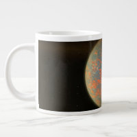 Exoplanet 55 Cancri E und seine geschmolzene Oberf