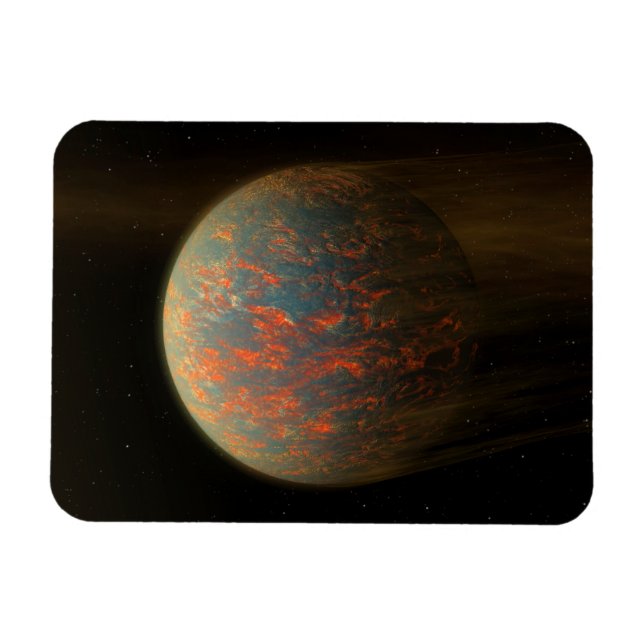 Exoplanet 55 Cancri E und seine geschmolzene Oberf Magnet (Horizontal)