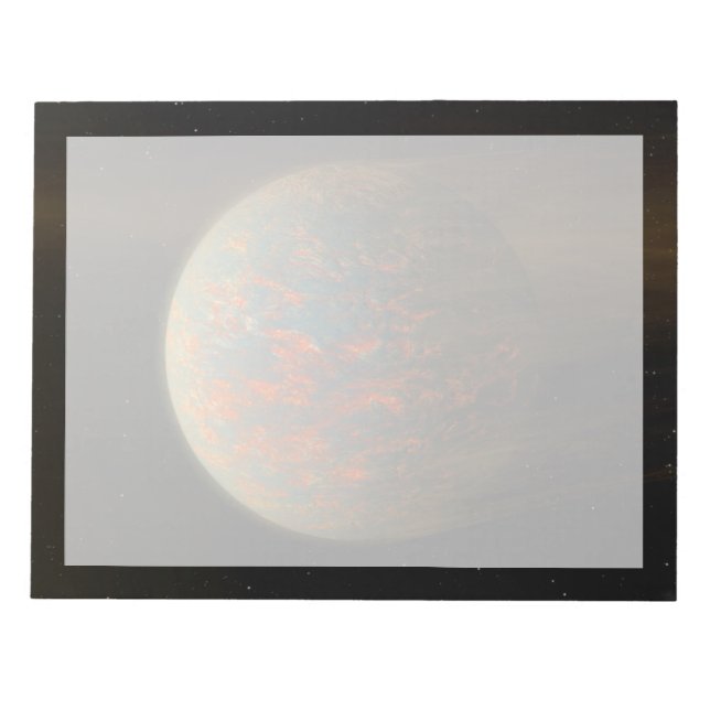 Exoplanet 55 Cancri E und seine geschmolzene Oberf Notizblock (Vorderseite)