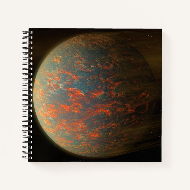 Exoplanet 55 Cancri E und seine geschmolzene Oberf Notizbuch (Vorderseite)