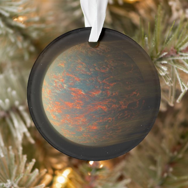 Exoplanet 55 Cancri E und seine geschmolzene Oberf Ornament (Baum)