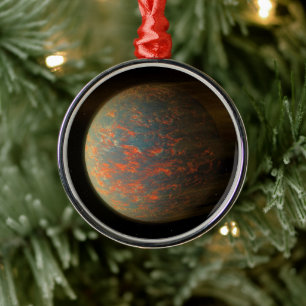 Exoplanet 55 Cancri E und seine geschmolzene Oberf Ornament Aus Metall